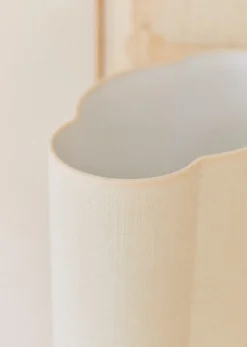 New Sezane Lampe Mezzo - Karamell Boléro Lampenschirm - Ecru Jute