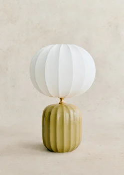 Outlet Sezane Lampe Traviata Kleines Modell - Grün Olive