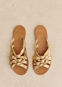 Sezane Mules Low Ines Goldfarben