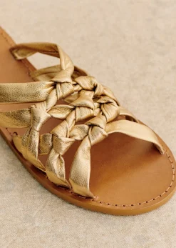 Sezane Mules Low Ines Goldfarben