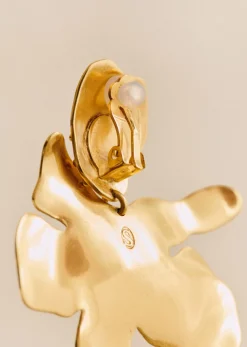 Discount Sezane Ohrringe Albane Goldfarben
