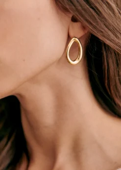 Sale Sezane Ohrringe Lou Goldfarben