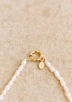 Clearance Sezane Perlenkette Irma Ecru