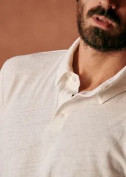 Discount Sezane Polo-Shirt Martin Ecru