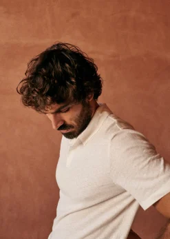 Discount Sezane Polo-Shirt Martin Ecru