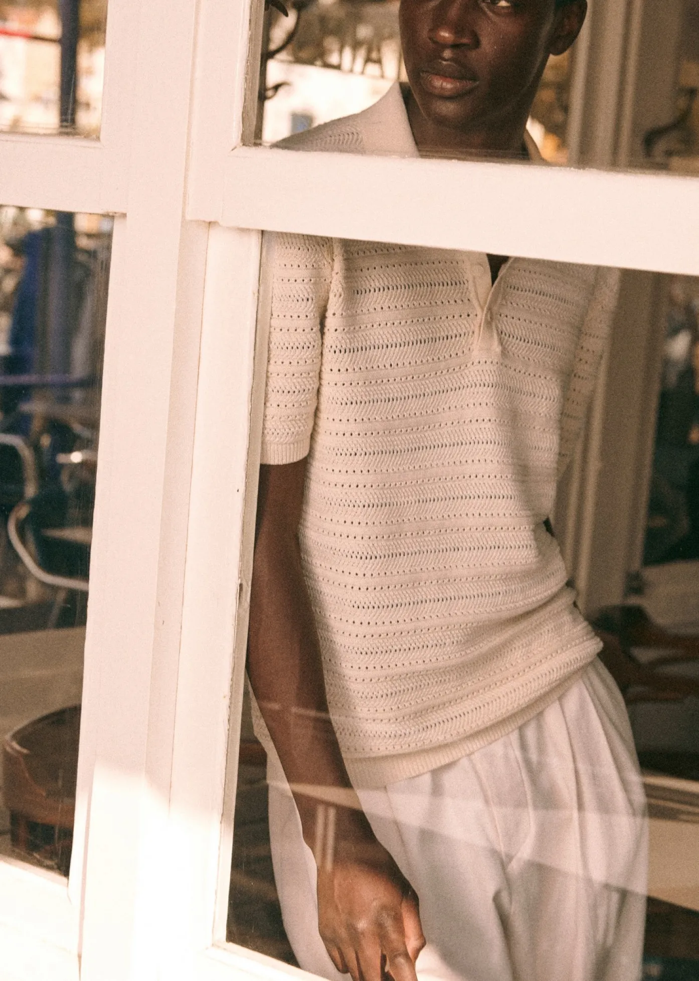 Best Sezane Polo-Shirt Pietro Ecru