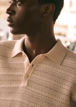 Best Sezane Polo-Shirt Pietro Ecru