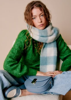 Clearance Sezane Pullover Anneka Grün 70er