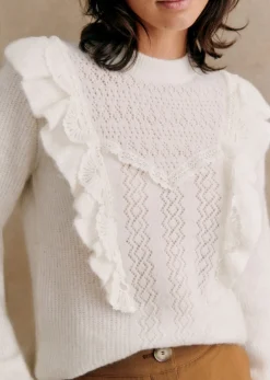 Sale Sezane Pullover Domi Ecru