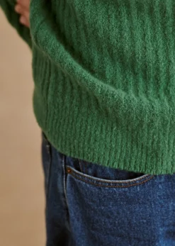 Online Sezane Pullover Huxley Grün