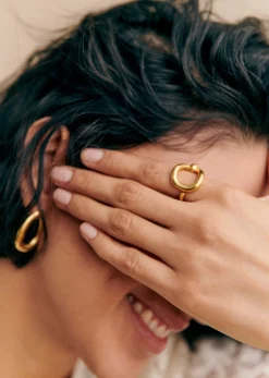 Discount Sezane Ring Lou Goldfarben