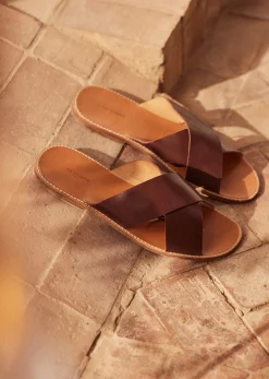 Hot Sezane Sandalen Craig Schokolade