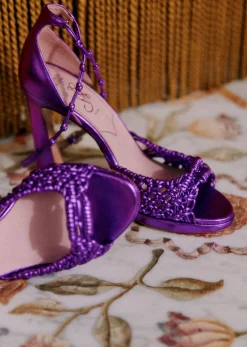 New Sezane Sandalen Katharina – CFM Souliers X Editions Sézane Metall violett