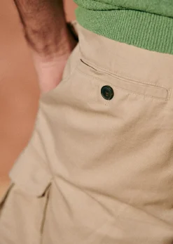 Clearance Sezane Short Taddeo Beige