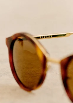 Sale Sezane Sonnenbrille Bonnie Schildpatt und gold