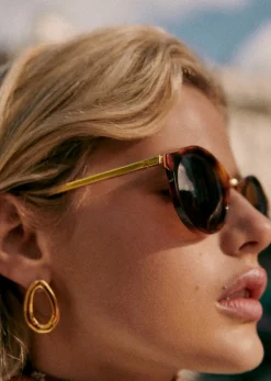 Sale Sezane Sonnenbrille Bonnie Schildpatt und gold