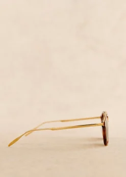 Sale Sezane Sonnenbrille Bonnie Schildpatt und gold
