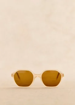 Discount Sezane Sonnenbrille Rita Milky Beige