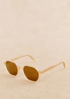 Discount Sezane Sonnenbrille Rita Milky Beige