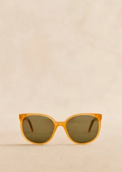 Outlet Sezane Sonnenbrille Romie Bernsteinfarben