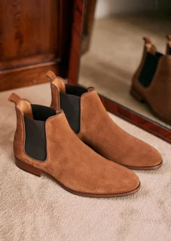 Outlet Sezane Stiefeletten Woody Rauleder Camel