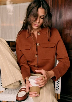 Clearance Sezane Strickjacke Betty
