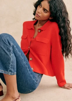 Clearance Sezane Strickjacke Betty