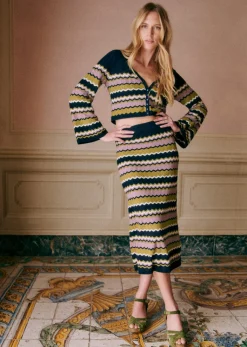 Sale Sezane Strickjacke Bobbie Mehrfarbig