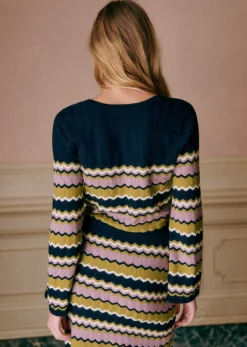 Sale Sezane Strickjacke Bobbie Mehrfarbig