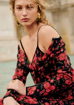 Sale Sezane Strickjacke Virgile Rose Rot