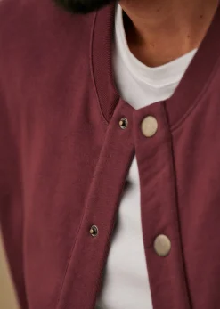 Outlet Sezane Sweatshirt Langstone Burgunderrot