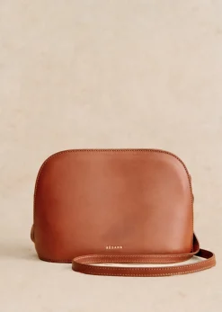 Clearance Sezane Tasche Victor Heritage Camel glatt Héritage
