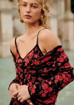 Hot Sezane Top Bernie Rose Rot
