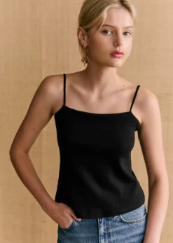 Sezane Top Sansa Schwarz
