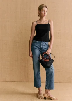 Sezane Top Sansa Schwarz