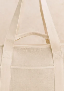 Sezane Tote Ecru mehrfarbig
