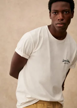 Hot Sezane T-Shirt Dinner Editions Ecru