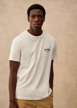Hot Sezane T-Shirt Dinner Editions Ecru