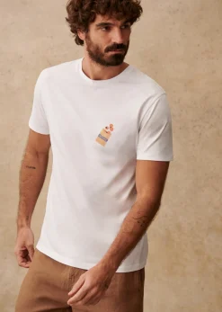 New Sezane T-Shirt Fruits Du Soleil Weiß