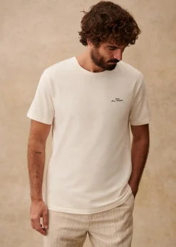 Discount Sezane T-Shirt Vue Sur Mer Ecru