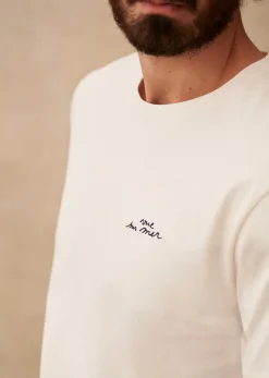 Discount Sezane T-Shirt Vue Sur Mer Ecru