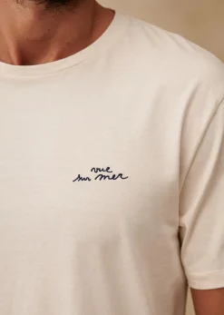 Discount Sezane T-Shirt Vue Sur Mer Ecru
